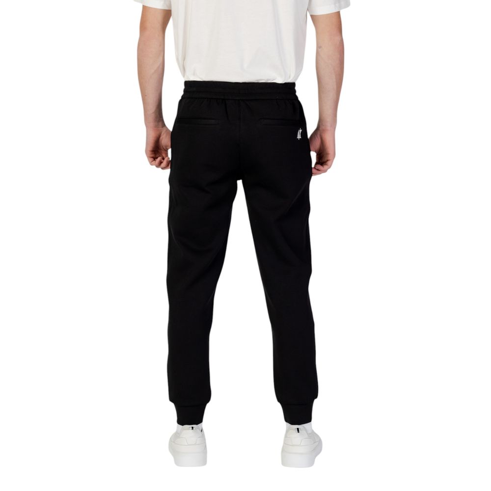 Pantalon de survêtement en coton noir Armani Exchange