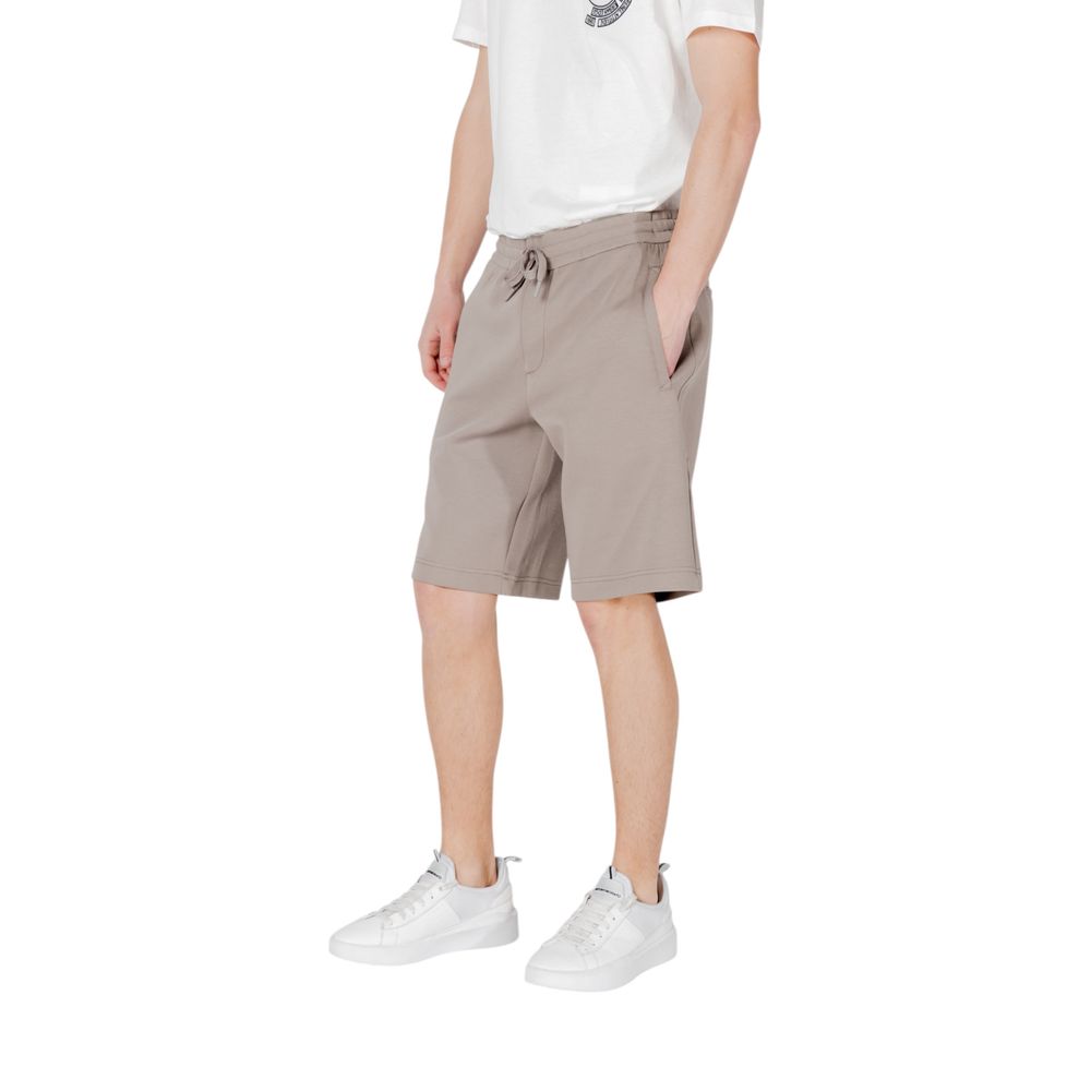 Armani Exchange Bermudas De Algodón En Color Marrón