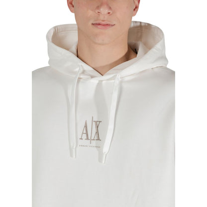 Armani Exchange Cream Cotton Sweatshirt - Casual Style