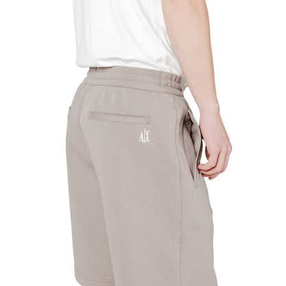 Armani Exchange Bermudas De Algodón En Color Marrón
