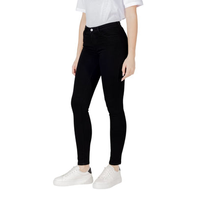 Jean slim noir en coton Armani Exchange pour femme