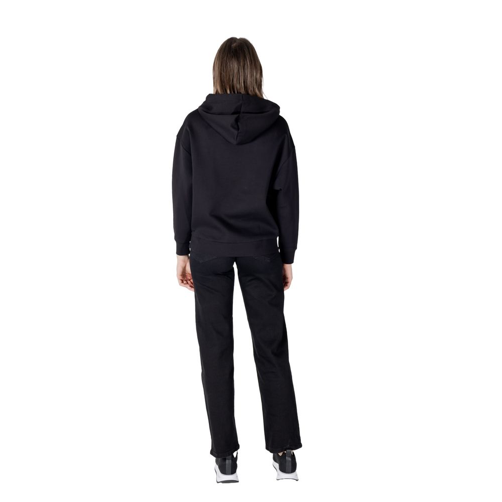 Sweat à capuche Armani Exchange en coton noir coupe classique