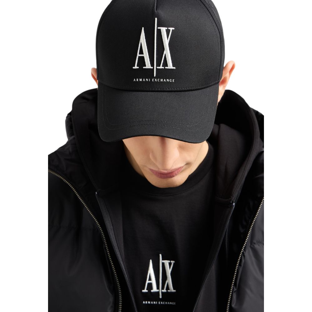 Gorra Armani Exchange De Algodón Negro Modelo Xm000811