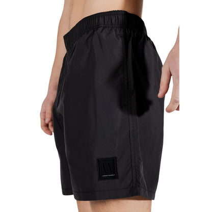 Bañador De Poliéster Negro Armani Exchange Para Hombre