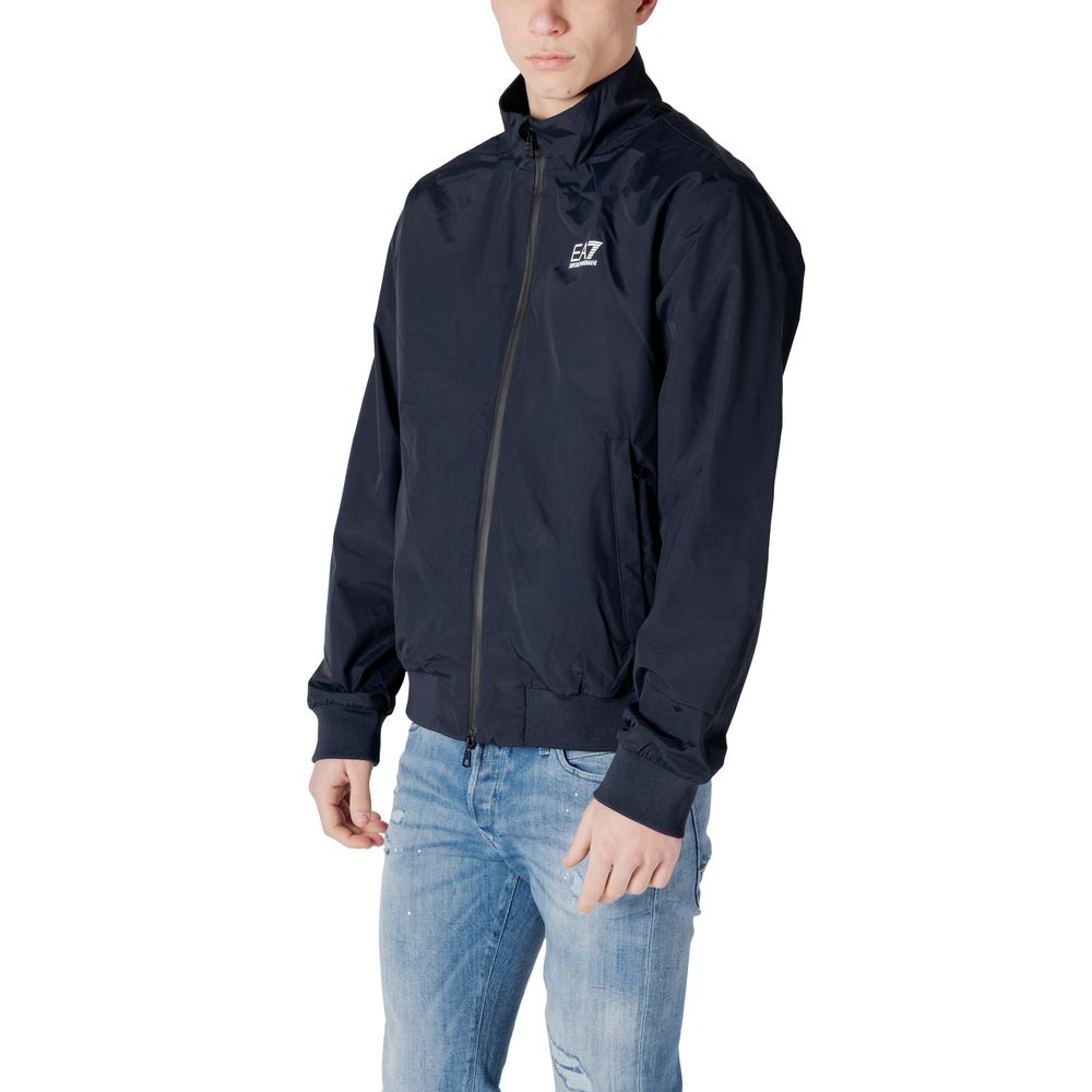 Chaqueta Bomber De Poliamida Azul Ligera Ea7 Emporio Armani