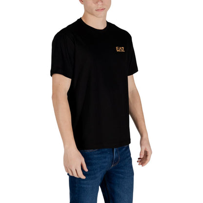 EA7 Emporio Armani Camiseta De Algodón Bicolor Manga Corta