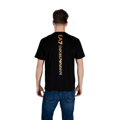 EA7 Emporio Armani Camiseta De Algodón Bicolor Manga Corta