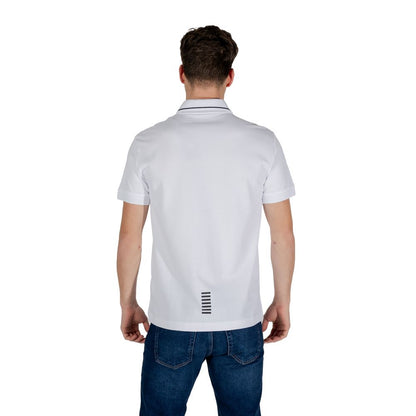 EA7 Emporio Armani Polo Coton Blanc - Manches Courtes