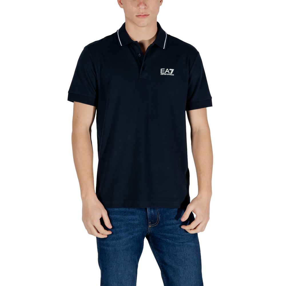 Camiseta Polo EA7 Emporio Armani Algodón Azul - Modelo 8NPF16