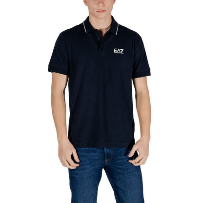 Camiseta Polo EA7 Emporio Armani Algodón Azul - Modelo 8NPF16