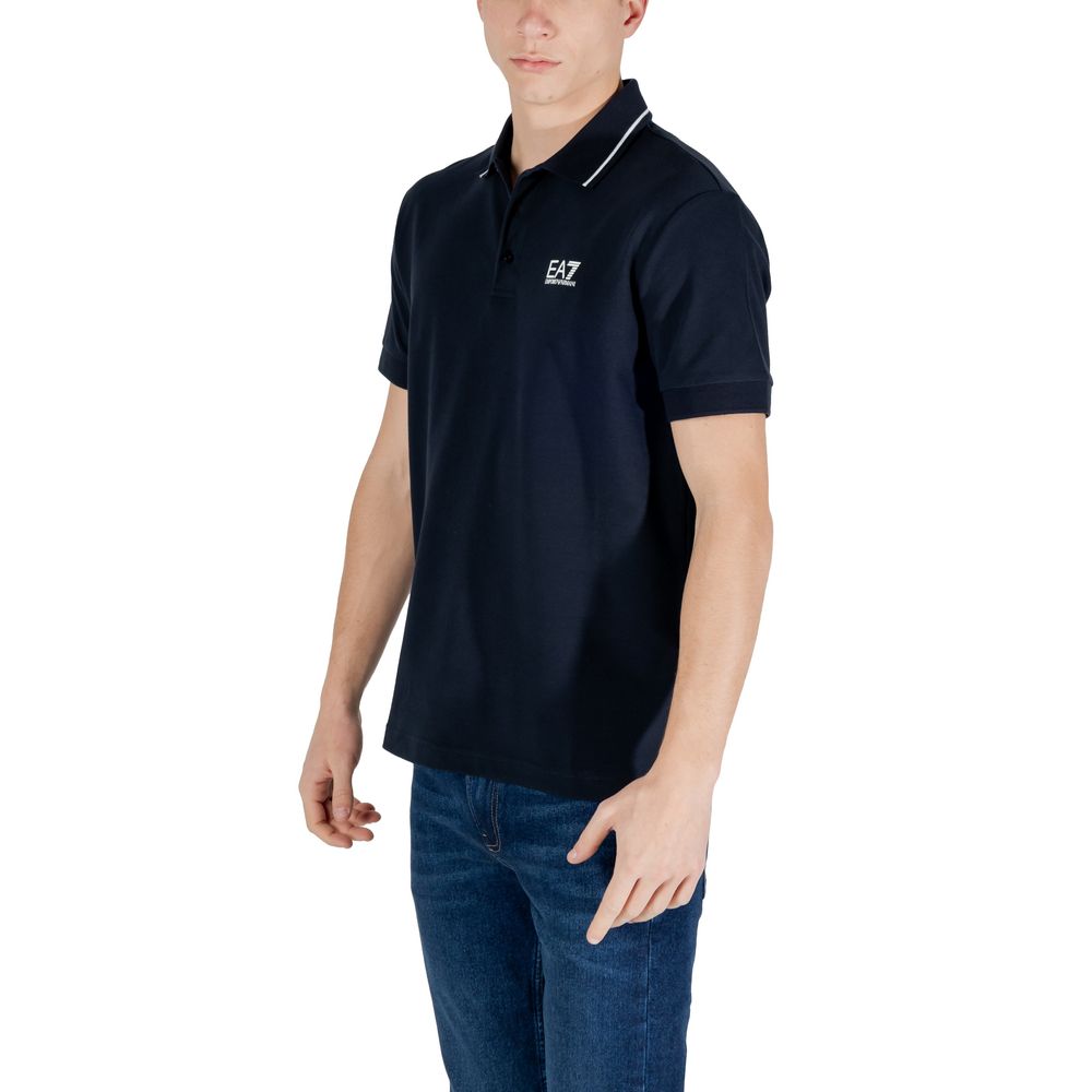 Camiseta Polo EA7 Emporio Armani Algodón Azul - Modelo 8NPF16