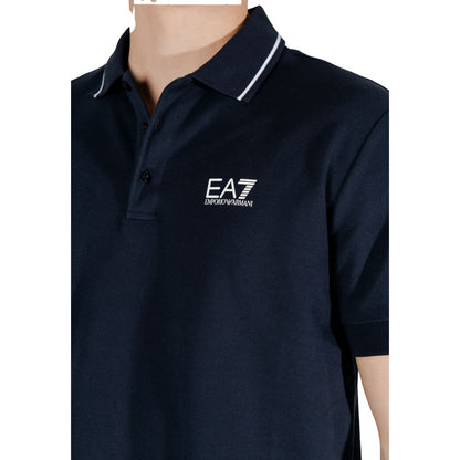 Camiseta Polo EA7 Emporio Armani Algodón Azul - Modelo 8NPF16