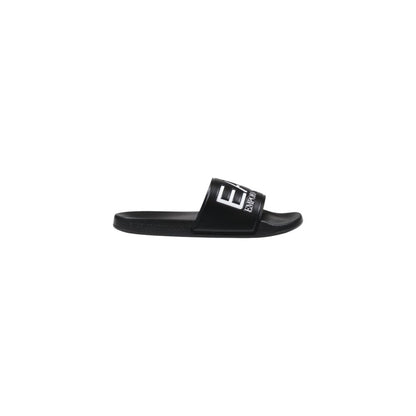 EA7 Emporio Armani Claquettes en PVC Noires et Blanches