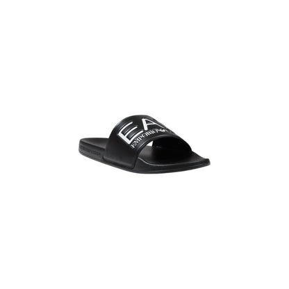 EA7 Emporio Armani Claquettes en PVC Noires et Blanches