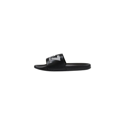 EA7 Emporio Armani Claquettes en PVC Noires et Blanches