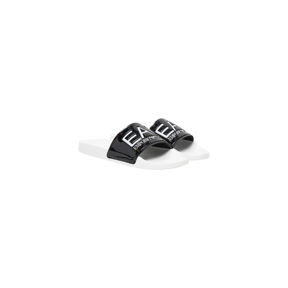 EA7 Emporio Armani Sandalias De PVC Negras Y Blancas Ref. 7X000108