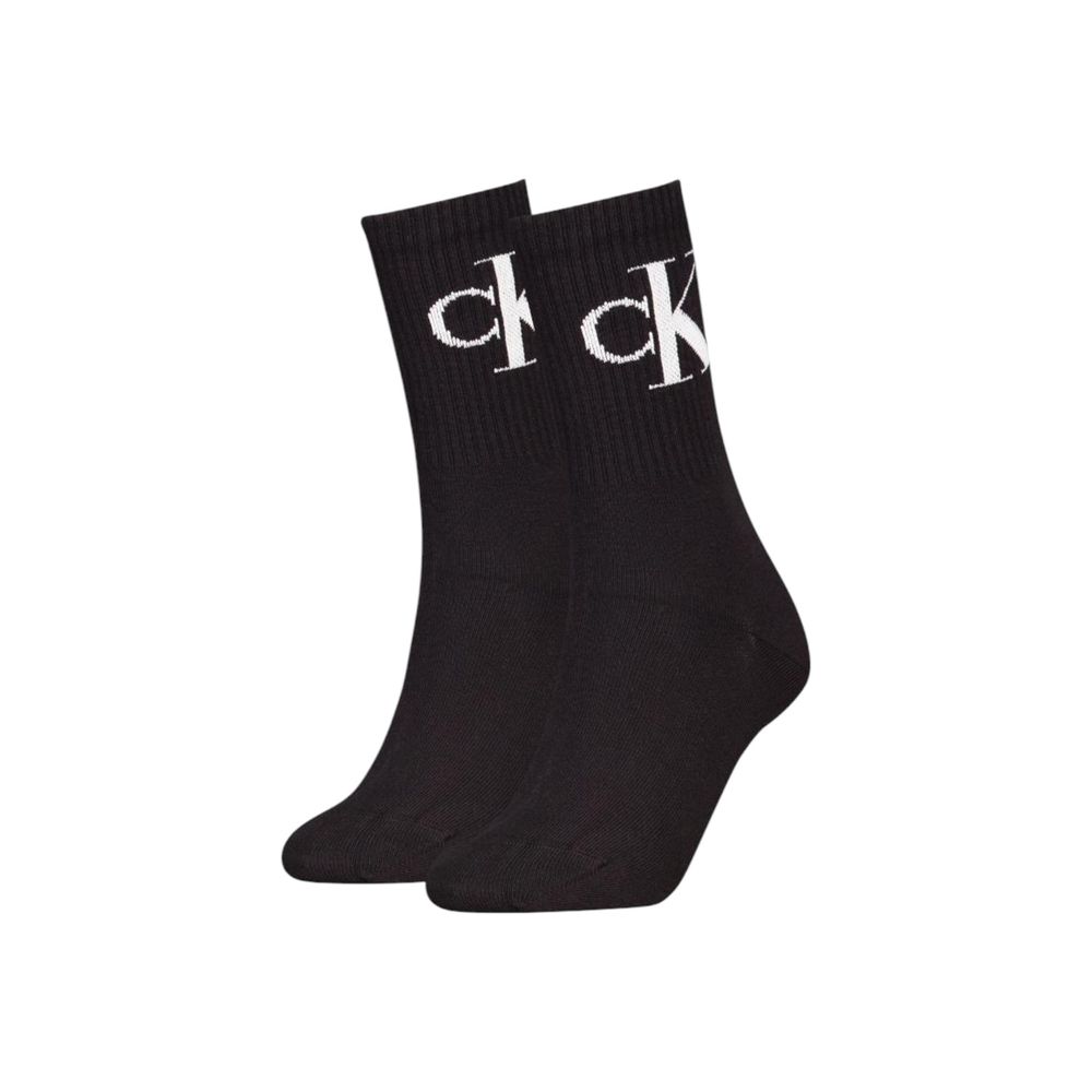 Calvin Klein Jeans Calcetines de Algodón Negro Ajuste Adaptativo