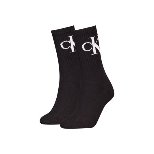 Calvin Klein Jeans Calcetines de Algodón Negro Ajuste Adaptativo
