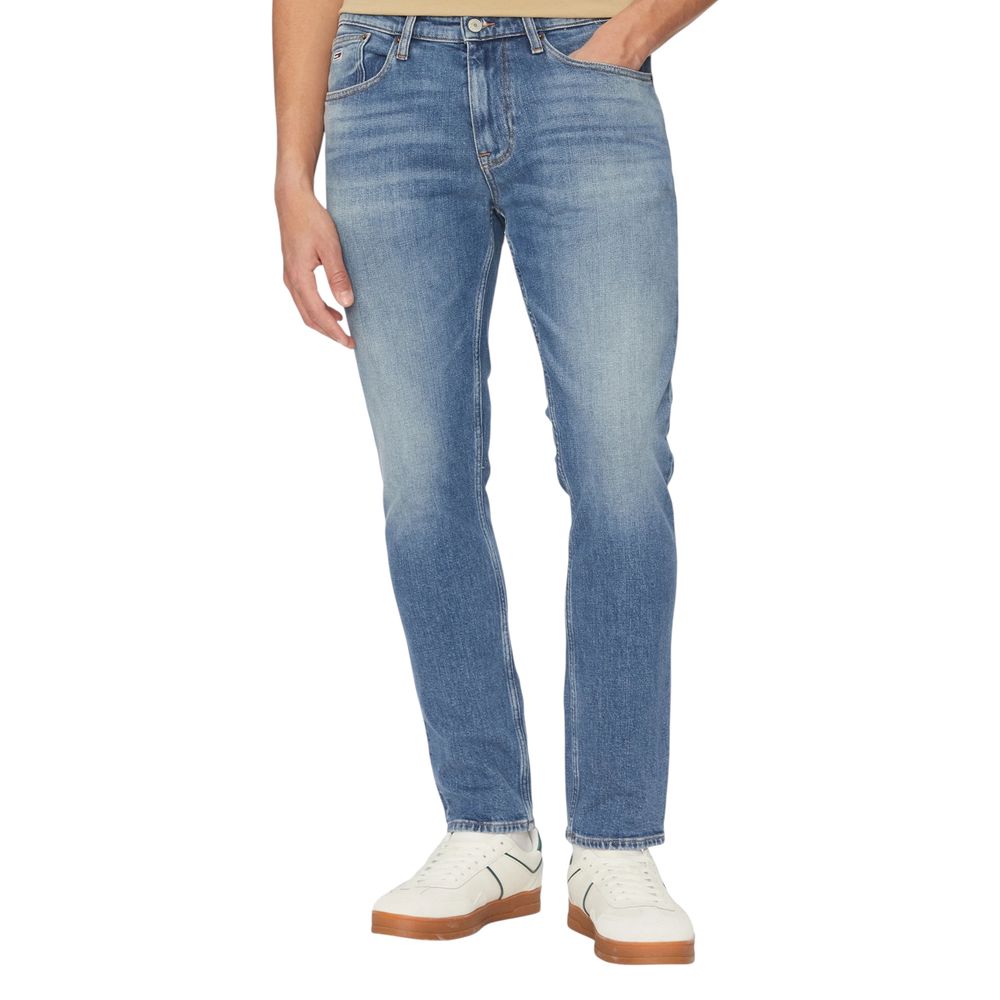 Tommy Hilfiger Men's Austin Slim Tapered Recycled Cotton Jeans Blue
