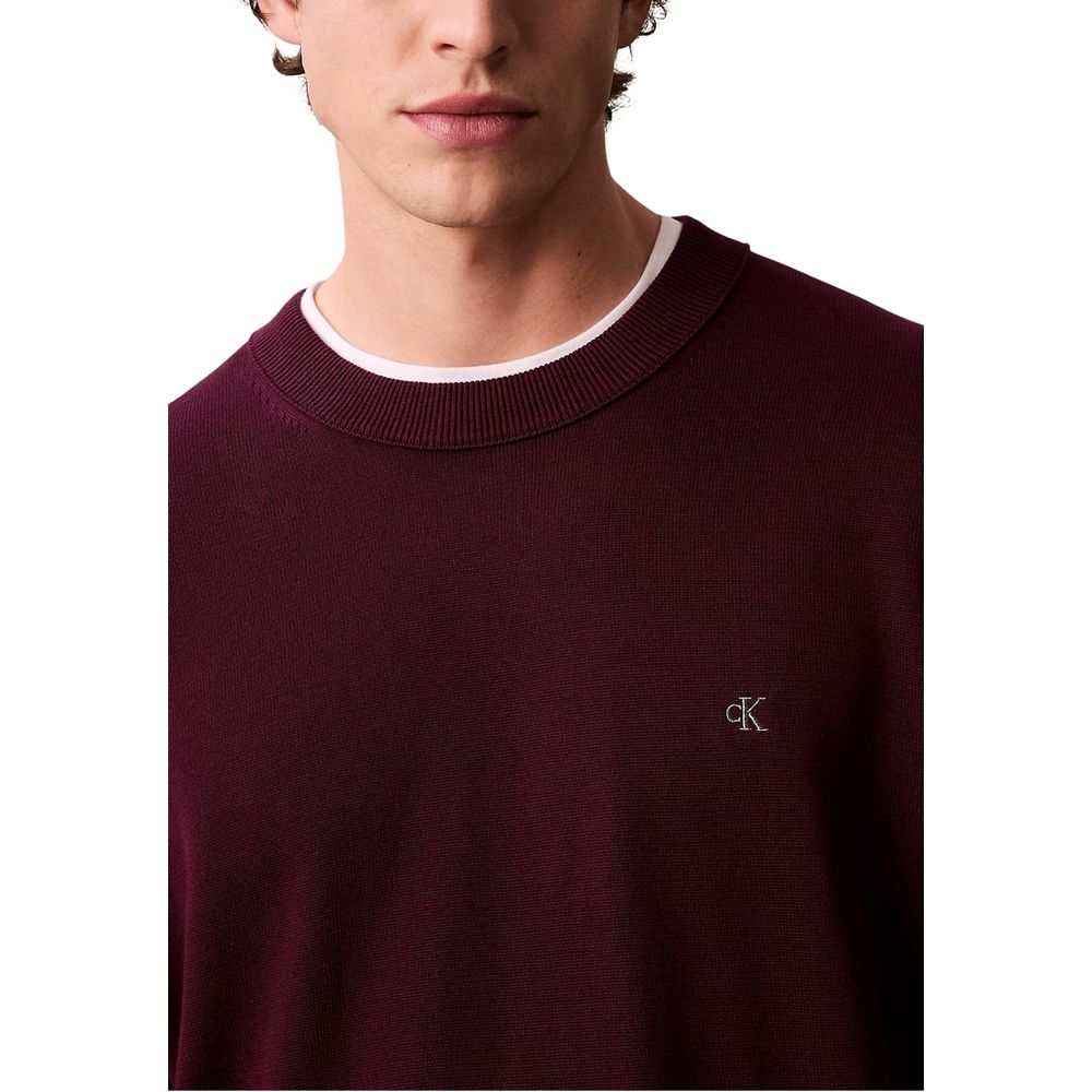 Jersey Masculino Calvin Klein Jeans En Algodón Puro Púrpura