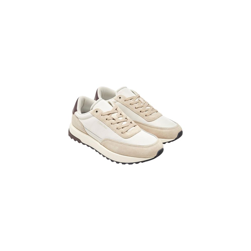 Zapatillas De Cuero Marrón De Corte Bajo Calvin Klein