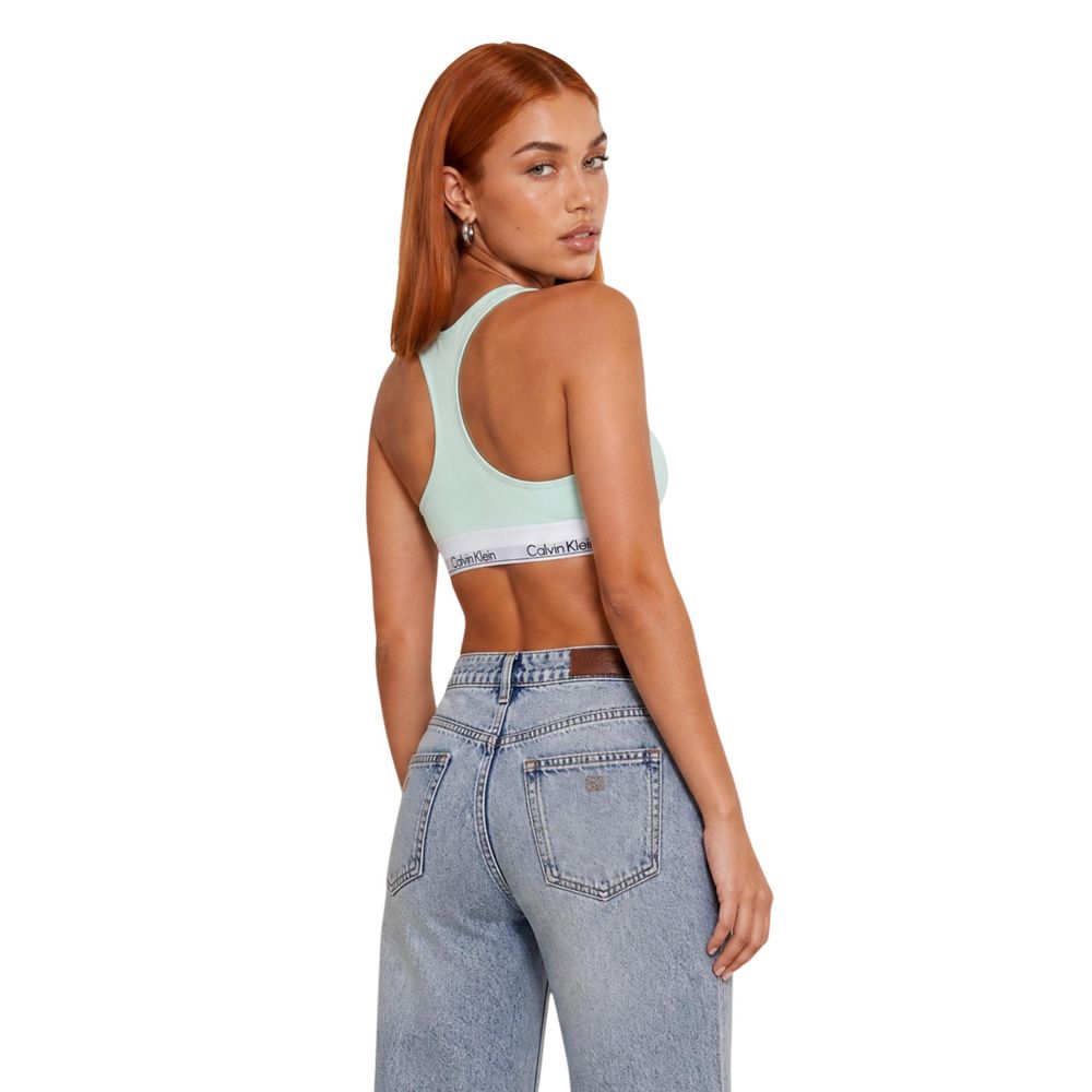 Sujetador Calvin Klein Underwear Verde De Algodon Lv00Qf8493