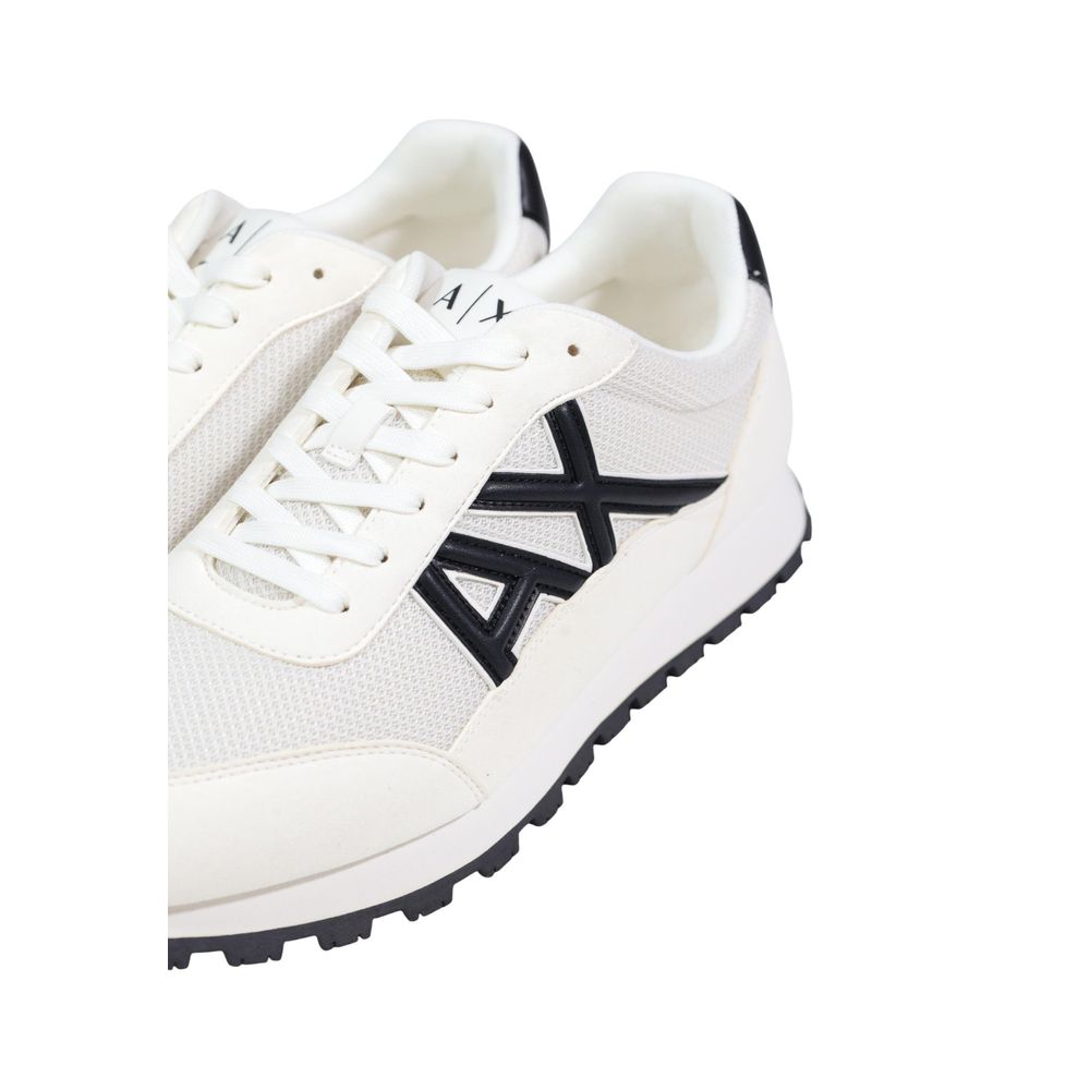Armani Exchange Zapatillas Deportivas Negras Y Blancas De Poliéster