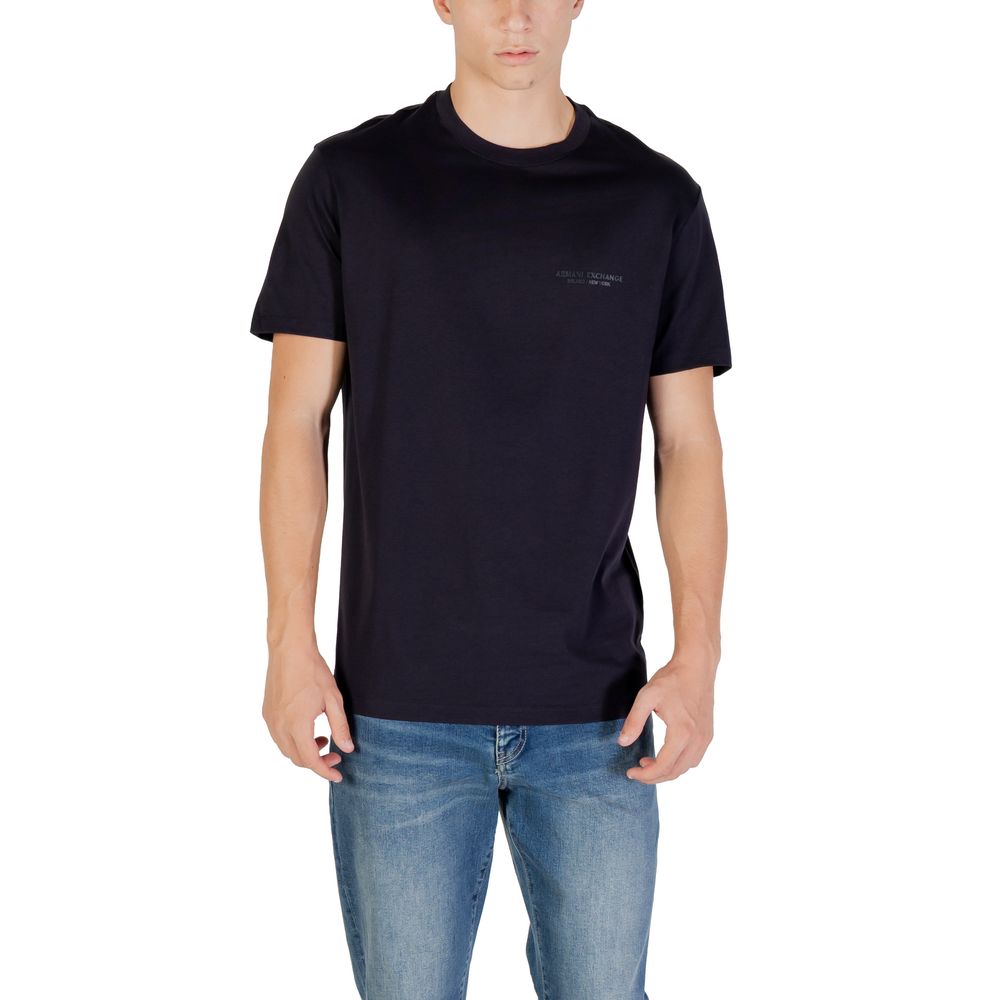 T-shirt Armani Exchange en coton bleu Coupe classique