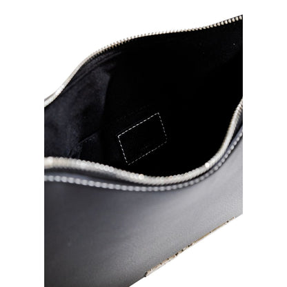 Karl Lagerfeld Black Faux Leather Handbag
