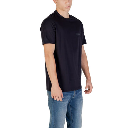 T-shirt Armani Exchange en coton bleu Coupe classique