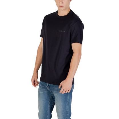 T-shirt Armani Exchange en coton bleu Coupe classique
