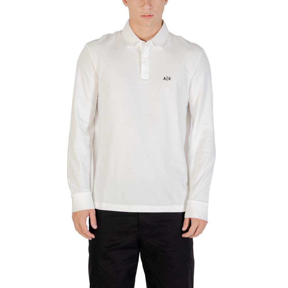 Armani Exchange Cream Long-Sleeve Cotton T-Shirt