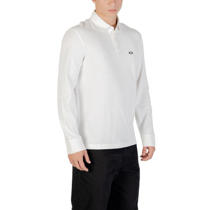 Armani Exchange Cream Long-Sleeve Cotton T-Shirt