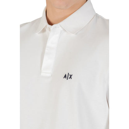 Armani Exchange Cream Long-Sleeve Cotton T-Shirt