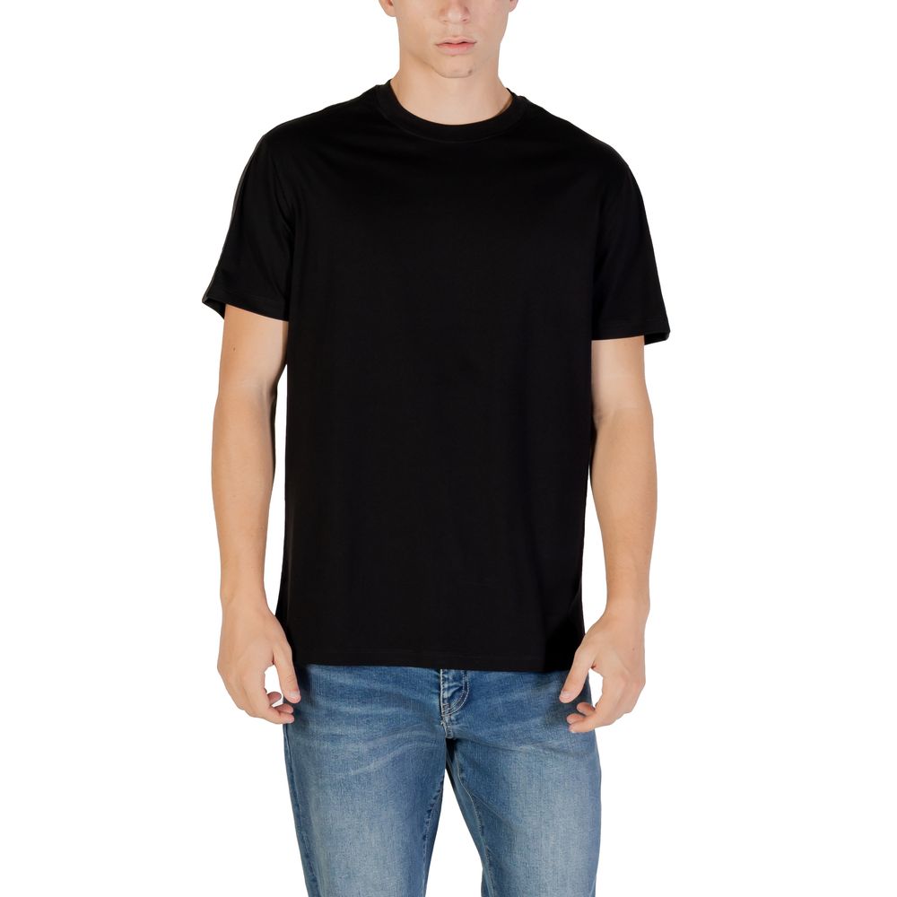 T-shirt de sport en coton noir Armani Exchange