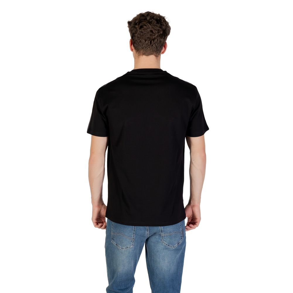 T-shirt de sport en coton noir Armani Exchange
