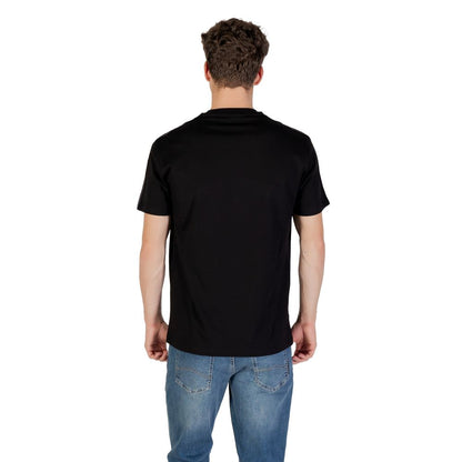 T-shirt de sport en coton noir Armani Exchange