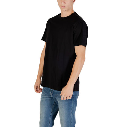 T-shirt de sport en coton noir Armani Exchange