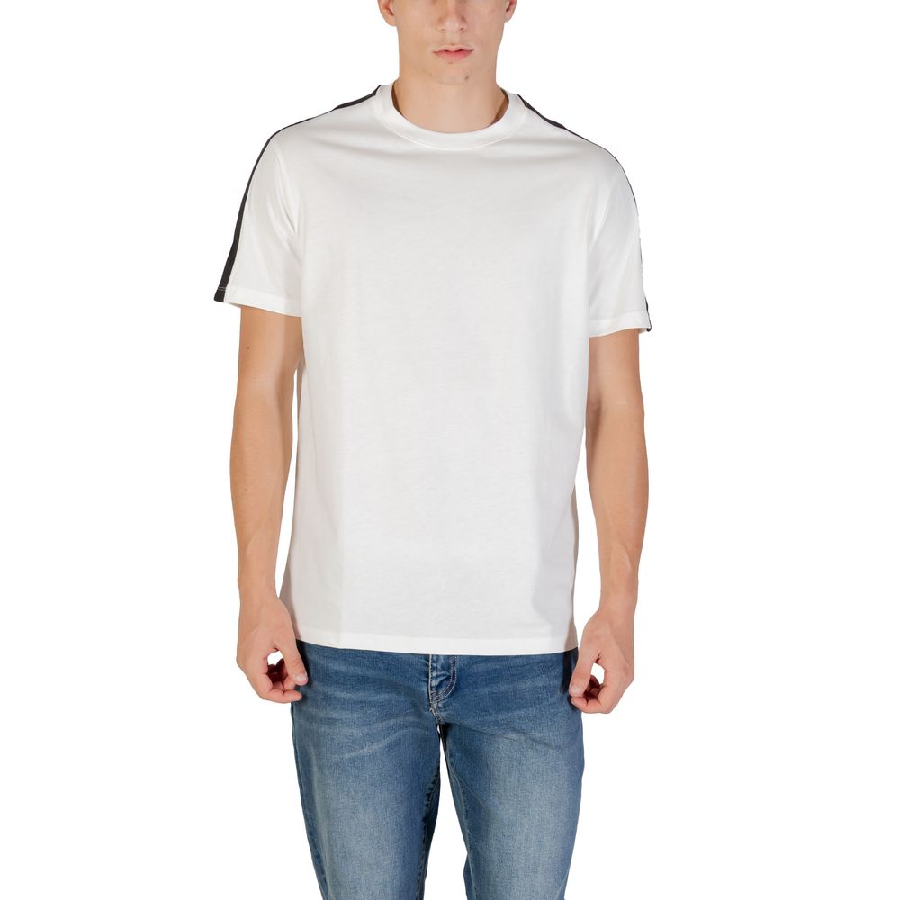 Armani Exchange T-shirt en coton crème Confort frais