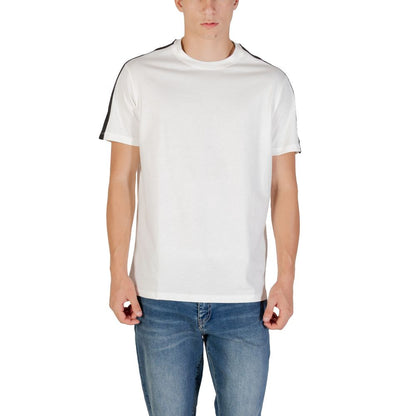 Armani Exchange T-shirt en coton crème Confort frais