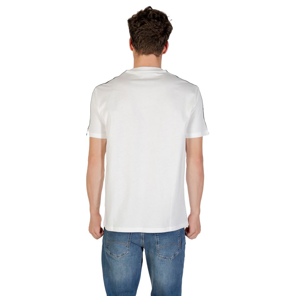 Armani Exchange T-shirt en coton crème Confort frais