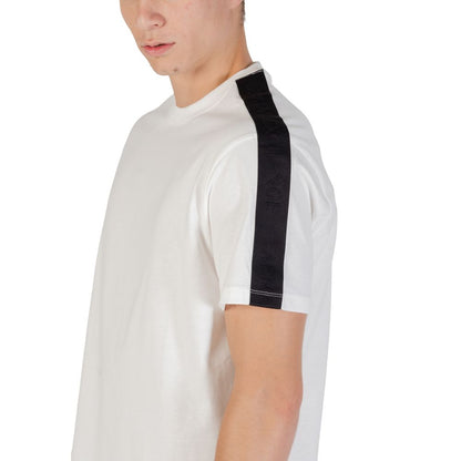 Armani Exchange T-shirt en coton crème Confort frais