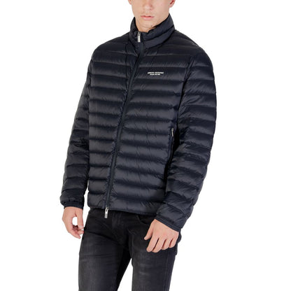 Armani Exchange Blue Polyamide Coat - Technical Design
