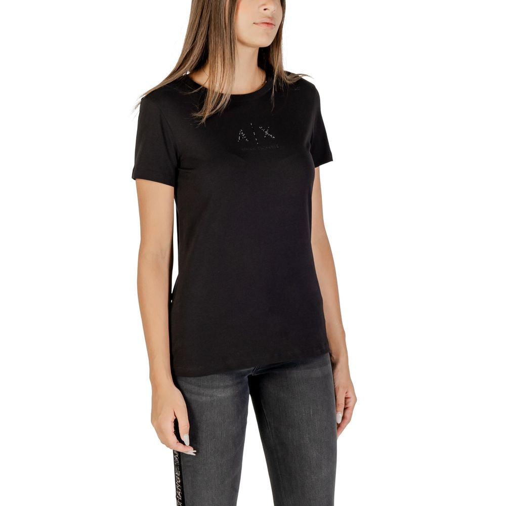Armani Exchange Black Cotton T-Shirt Model XW001419