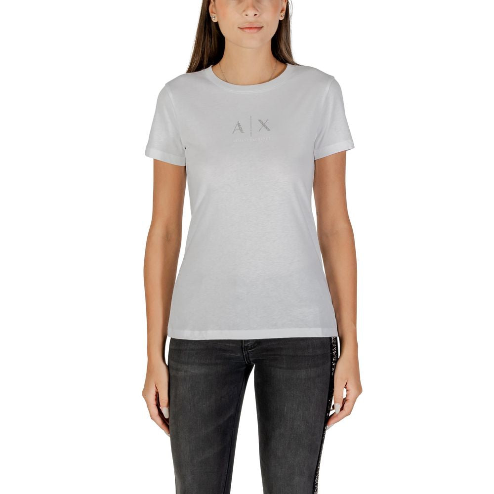 Armani Exchange Camiseta Mujer Algodón Blanca XW001459