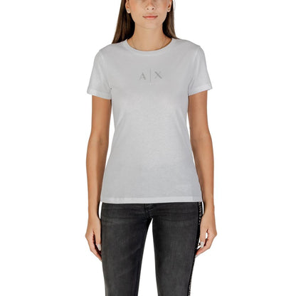 Armani Exchange Camiseta Mujer Algodón Blanca XW001459