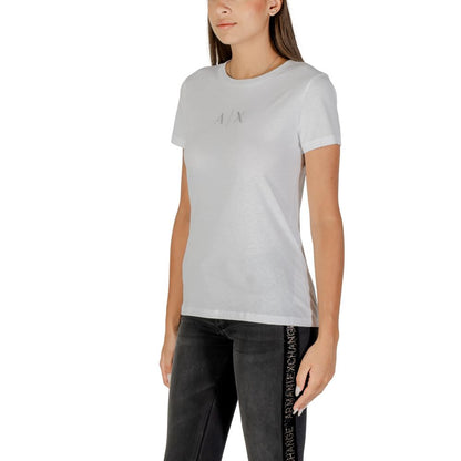 Armani Exchange Camiseta Mujer Algodón Blanca XW001459