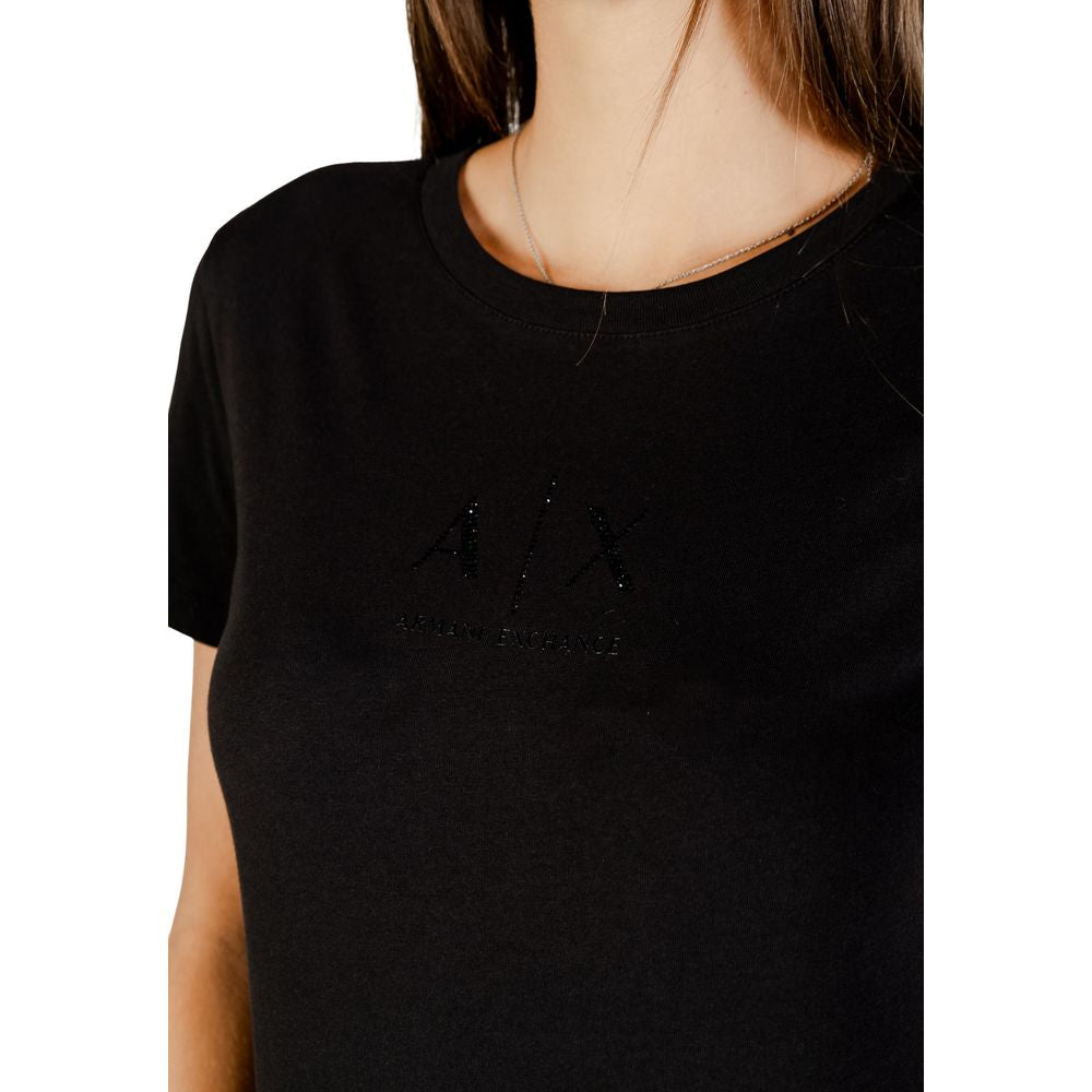 Armani Exchange Black Cotton T-Shirt Model XW001419