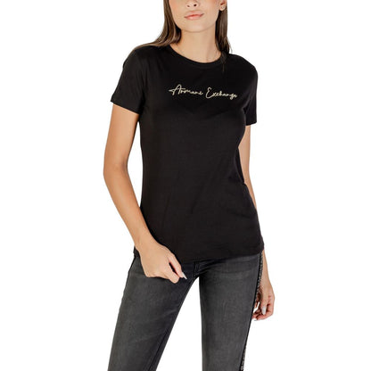 Armani Exchange Women's Bicolor Cotton T-Shirt