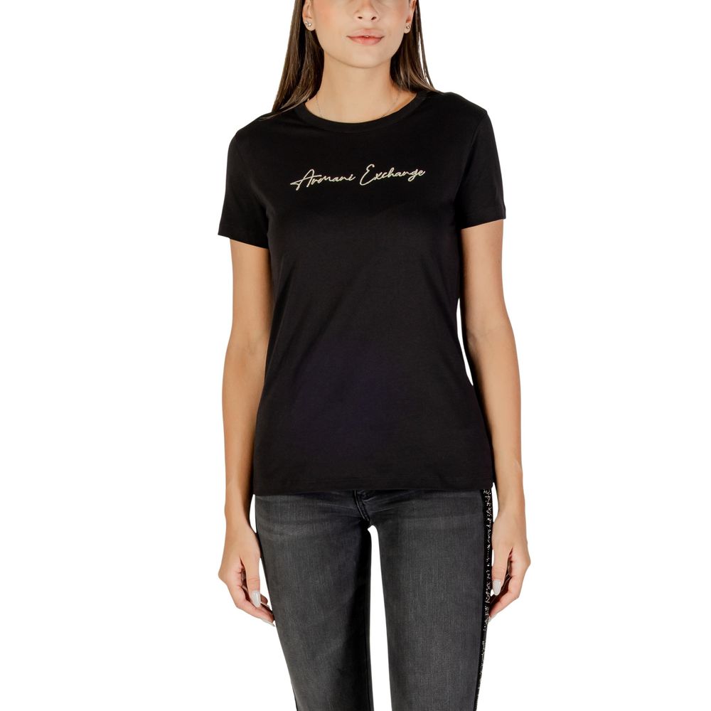 Armani Exchange Women's Bicolor Cotton T-Shirt